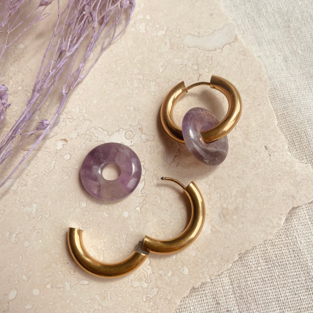 Little Nell Everyday Lilac Hoops