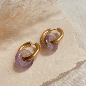 Little Nell Everyday Lilac Hoops