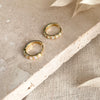 Little Nell Gold Opal Huggie Hoops
