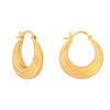 Vurchoo Gold Layered Rwanda Hoops