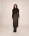 Grace & Mila Sirene Faux Leather Midi Skirt