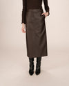 Grace & Mila Sirene Faux Leather Midi Skirt