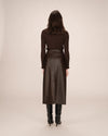 Grace & Mila Sirene Faux Leather Midi Skirt