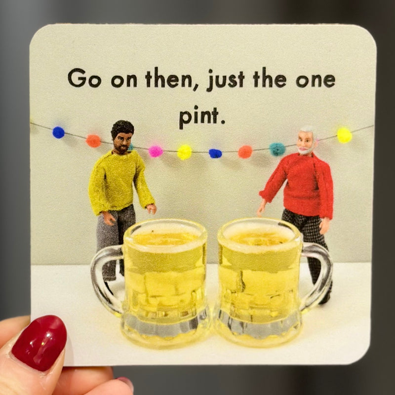 Bold & Bright 'Just The One Pint' Coaster