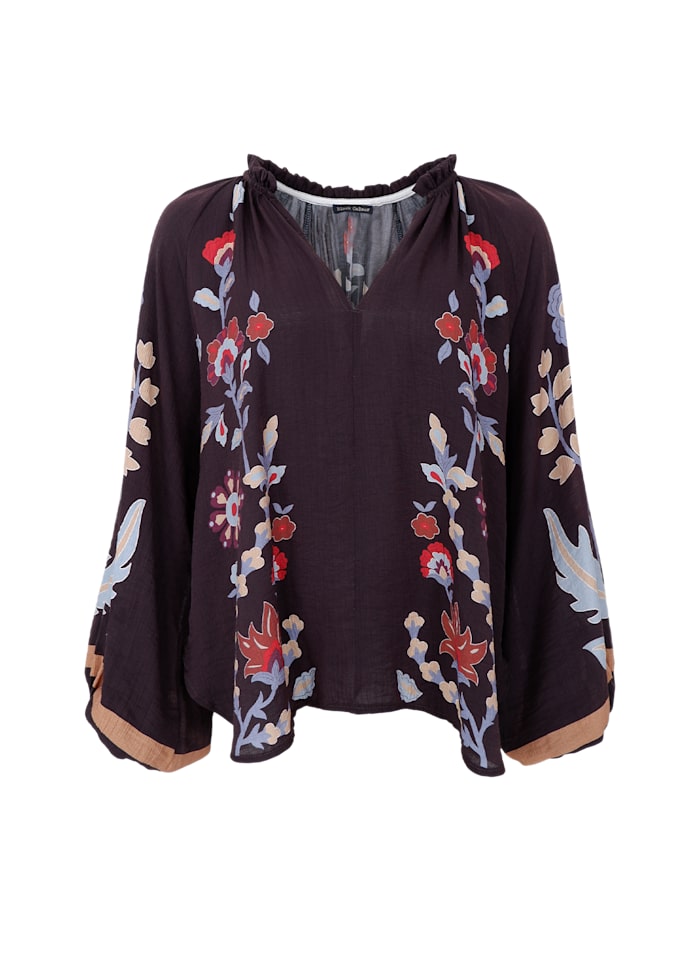 Black Colour Marigold Blouse