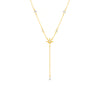 Orelia Crystal & Starburst Fine Lariat Necklace