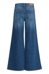 Ichi Twiggy Wide Leg Jean in Mid Blue