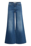 Ichi Twiggy Wide Leg Jean in Mid Blue