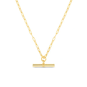 Orelia Chunky T-Bar Necklace