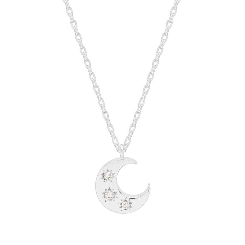 Estella Bartlett Three Stone Moon Necklace
