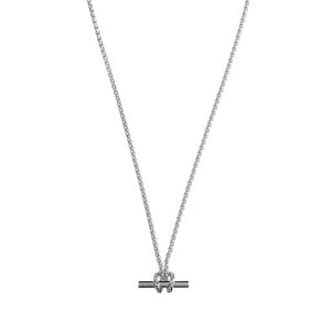 Orelia T-Bar Chain Knot Necklace