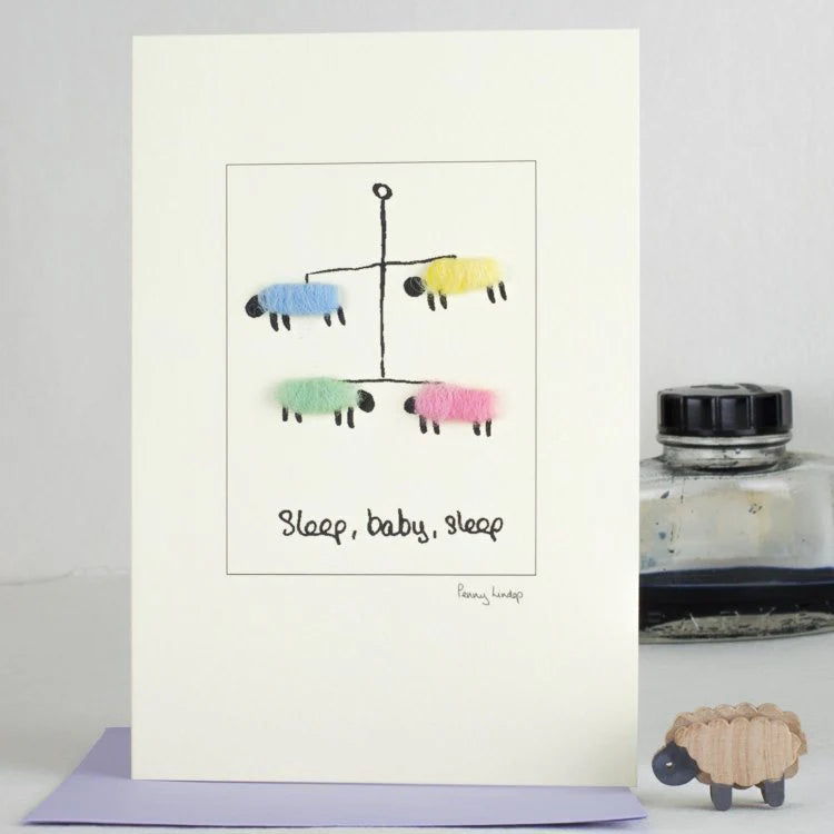Papersheep New Baby Mobile greetings card