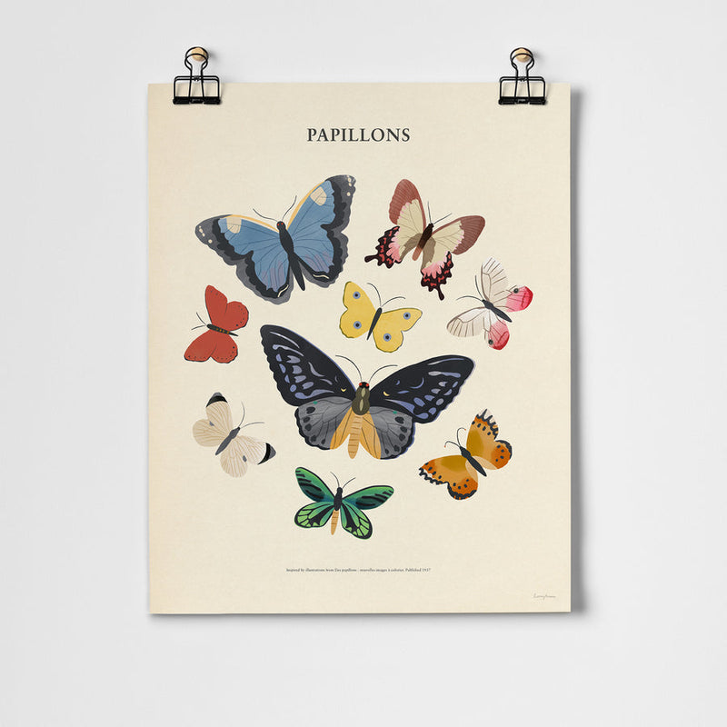 Papillons Print