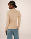 Grace & Mila Saturday Ribbed Mock Neck Jumper
