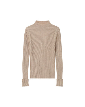 Grace & Mila Saturday Ribbed Mock Neck Jumper