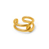 Orelia Interlocking Open Adjustable Ring