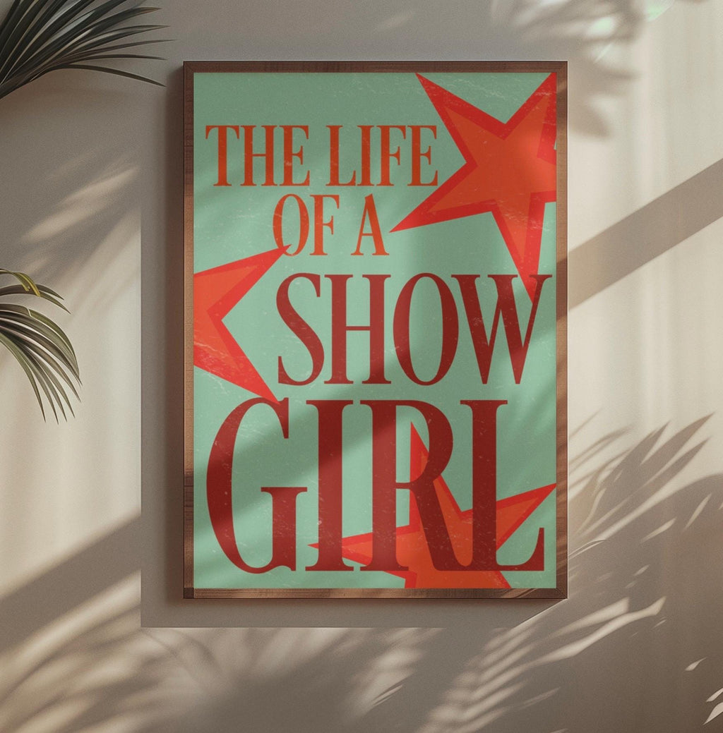 Blue Iris The Life Of A Showgirl A4 Print