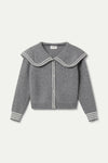 Compania Fantastica Grey Collared Cardigan