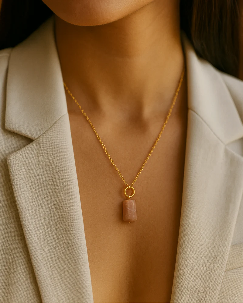 Amara Rose Quartz Necklace