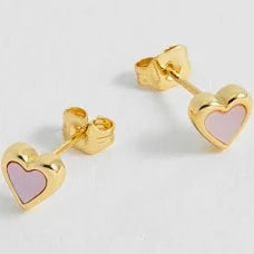 Estella Barlett Pink Pearl Stud Earrings