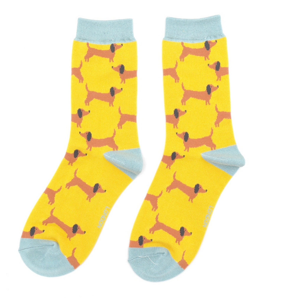 Miss Sparrow Bamboo Sausage Dogs Socks