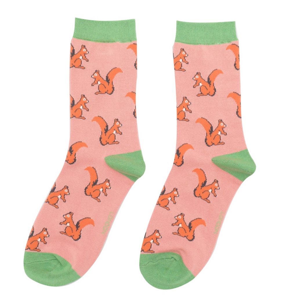 Miss Sparrow Squirrels Bamboo Socks