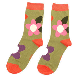 Miss Sparrow Bamboo Large Flowers Socks