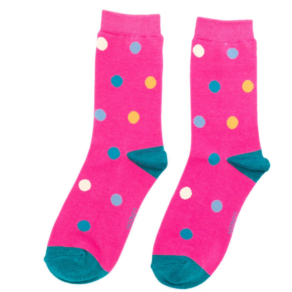 Miss Sparrow Pink Spot Socks