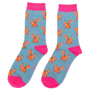 Miss Sparrow Squirrels Bamboo Socks