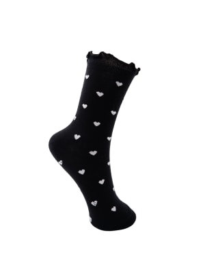 Black Colour Nerissa Socks