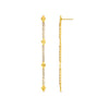 Orelia Cupchain & Etched Detail Drop Earrings