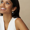 Orelia Pavé Starburst & Pearl Drop Earrings