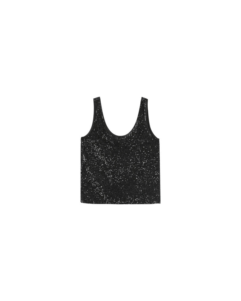 Grace & Mila Ode Black Sequin Tank Top