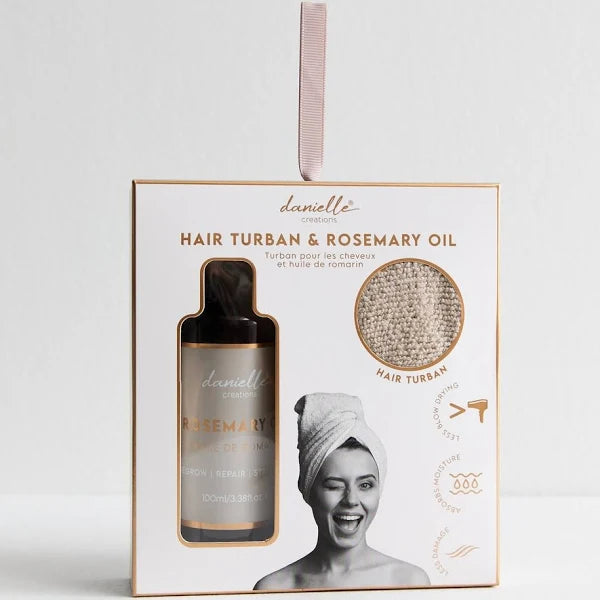 Danielle Creations Hair Turban & Rosemary Oil