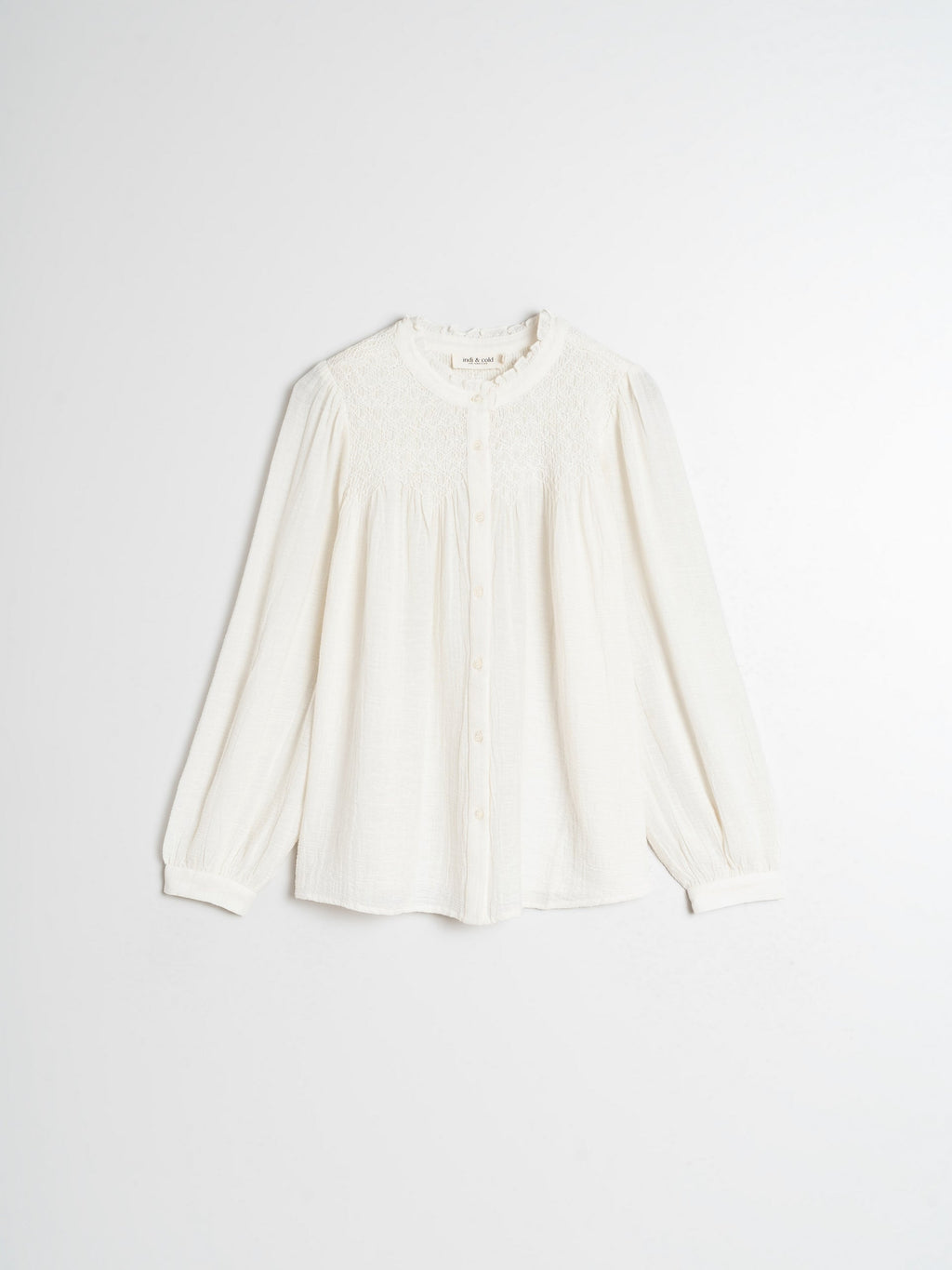 Indi & Cold Smock Embroidered Shirt