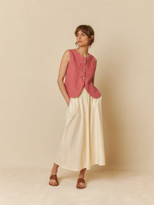 Indi & Cold Basic Linen Vest