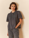 Indi & Cold Embroidered Voile Blouse