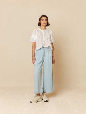 Indi & Cold Denim-Effect Trousers