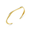 Orelia Fine Wave Bangle Gold