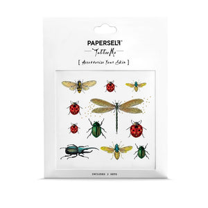 Paperself Bugs Temporary Tattoo Stickers