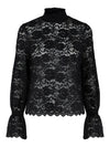 Pieces Emily Long Sleeve Lace Top