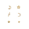 Orelia Celestial Stud 6 Pack Ear Party