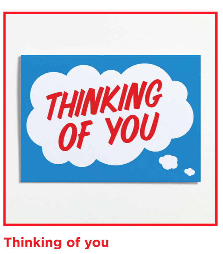 Crispin Finn Thinking of you Card