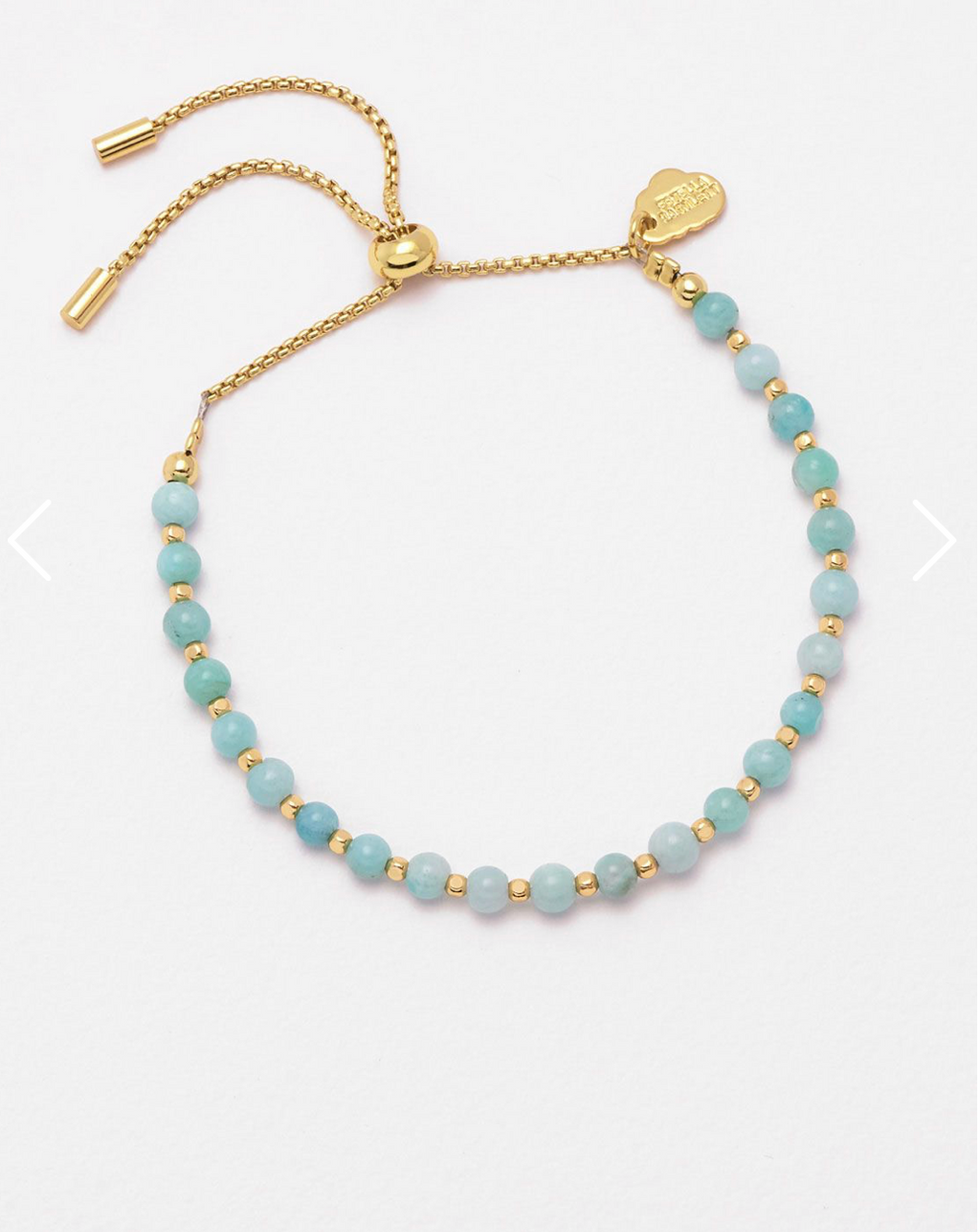 Estella Bartlett Amelia Bracelet Gold Plated Amazonite