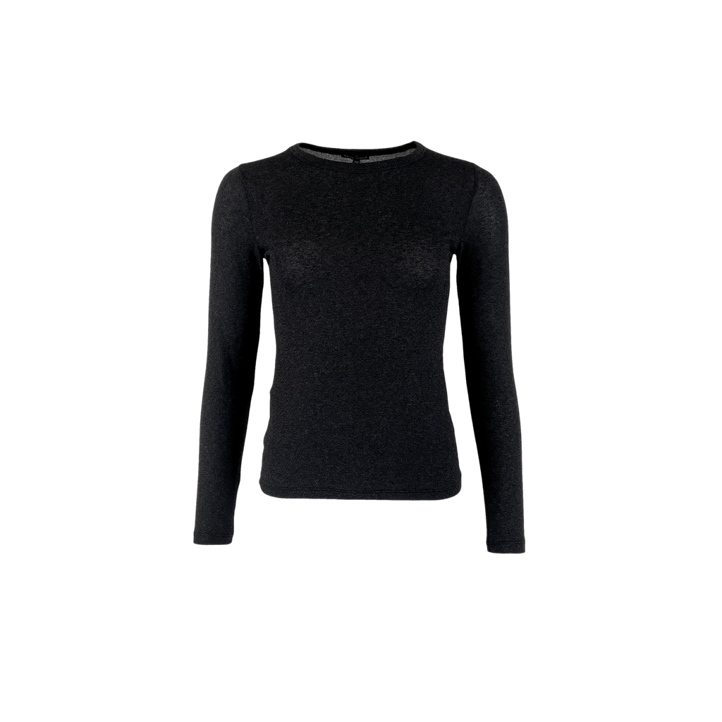 Black Colour Faye Lurex Top