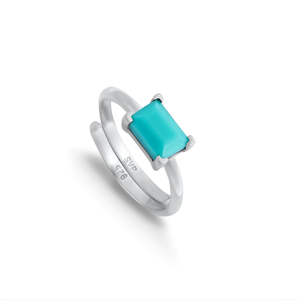 Sarah Verity Indu Turquoise Silver Ring