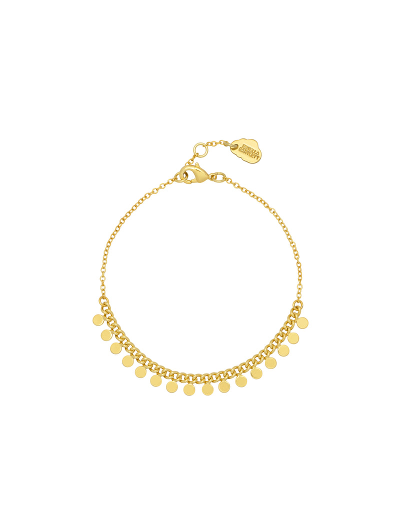 Estella Bartlett Multi Disc Chain Bracelet - Gold