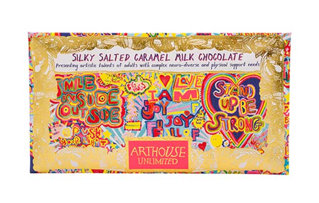 Arthouse Unlimited 'Full of Joy' Silky Salted Caramel Milk Chocolate