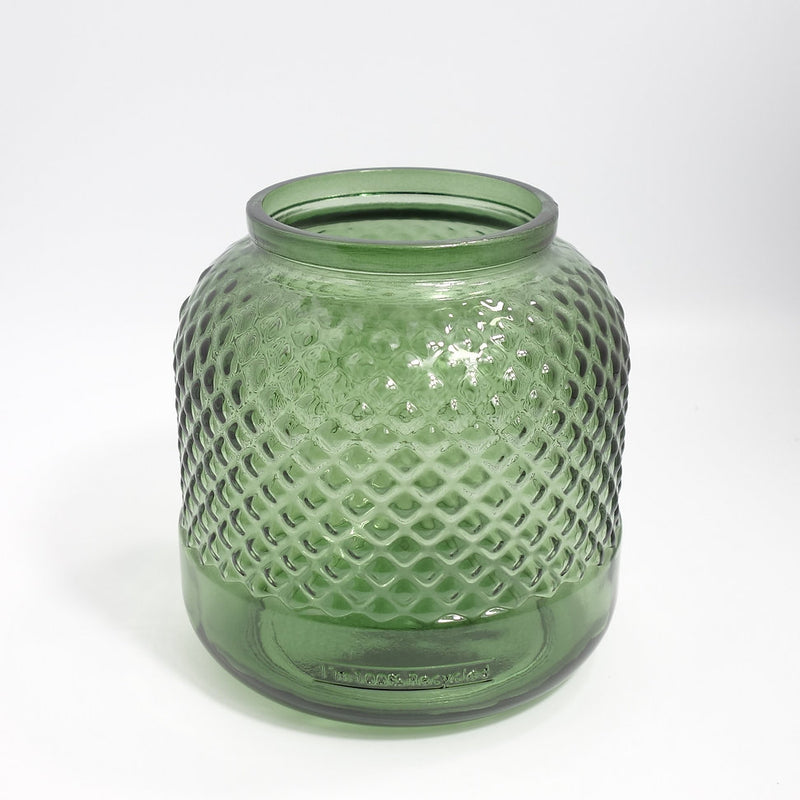 Recycled Glass Hurricane Vase