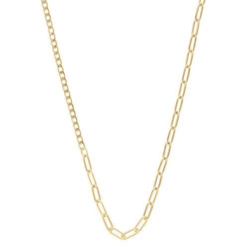 Orelia Asymmetric Fine Chain Necklace